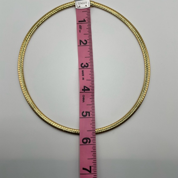 Vintage Gold Tone Women’s Necklace | Choker | Snake Chain - Picture 8 of 8